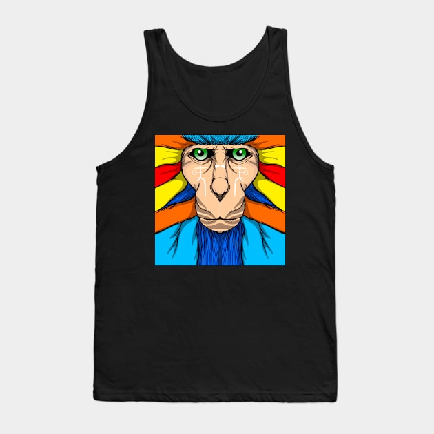 Monkey colorful Tank Top by keyoveride